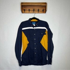 Wrangler Western Wear‎ | Men’s Button Up Shirt Large Blue